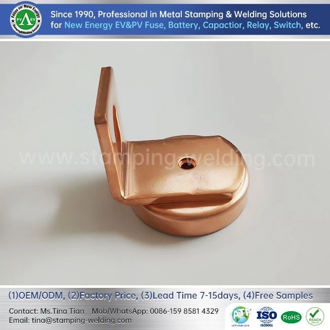Copper Outer End Cap For EV Fuse