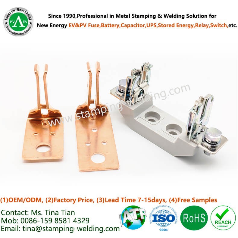 Knife Type Copper Holders For NH Fuse