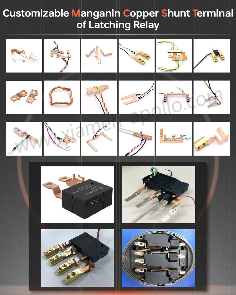 Manganin Copper Shunt Terminal for Latching Relay Manganin Copper Shunt Terminal for Latching Relay
