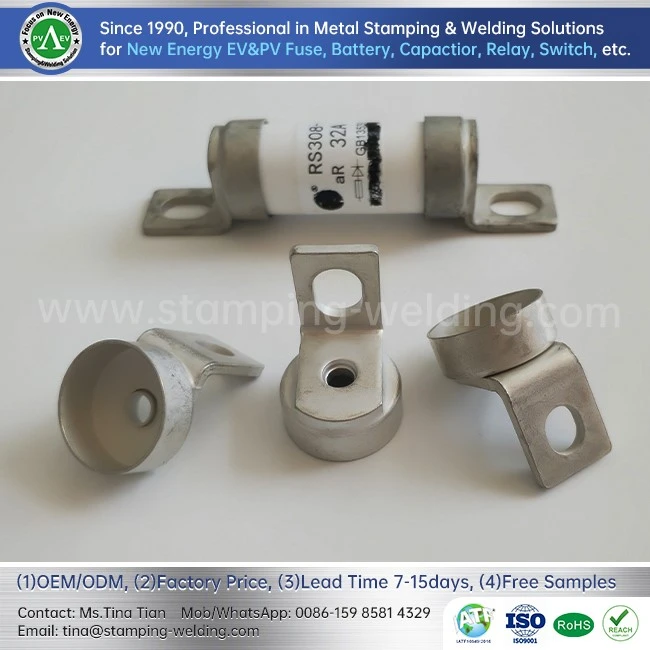 Matte Tin-plated Copper Fuse Cap Matte Tin-plated Copper Fuse Cap