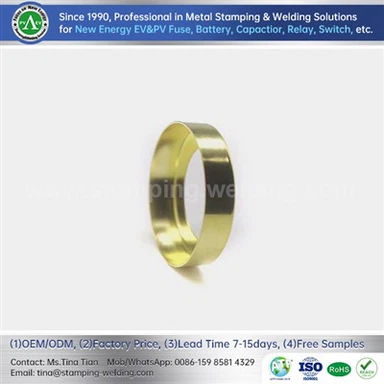Brass innri húfa fyrir EV Fuse